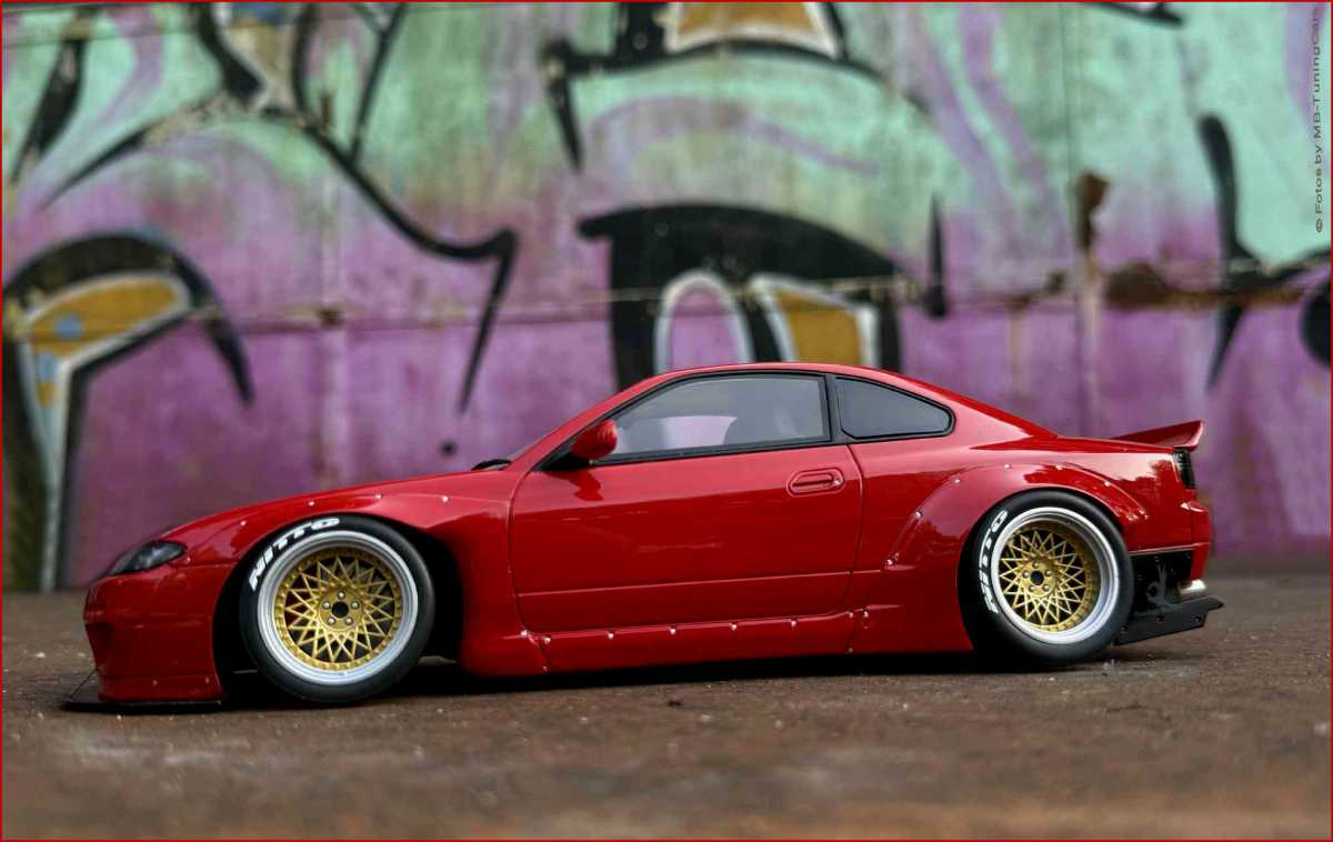 1:18 Nissan Silva S15 RocketBunny Breitbau 2014 Clean Optik + OVP